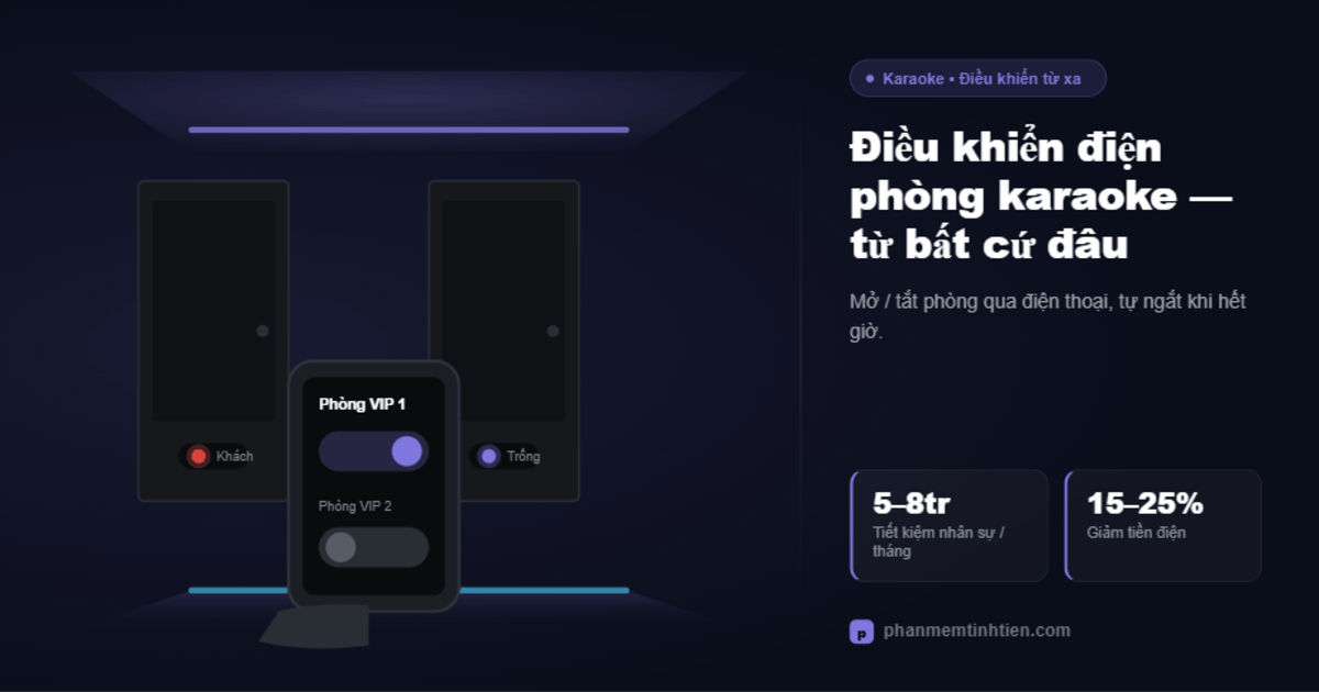 Phần mềm karaoke có điều khiển điện phòng từ xa — thực sự hoạt động như thế nào?